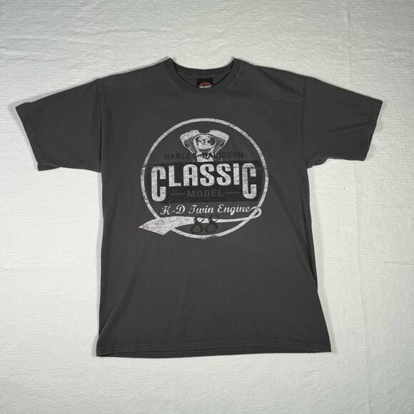 Harley Davidson Lynchburg, Tennessee Dealer Motorcycle Graphic T-shirt Men's L - Picture 1 of 10